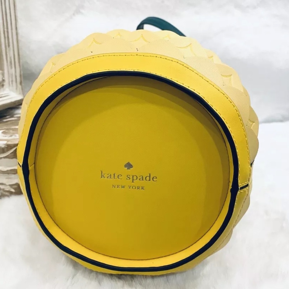 Kate Spade Pineapple Crossbody Bucket Bag Amazing Colada Novelty yellow - Picture 13 of 14